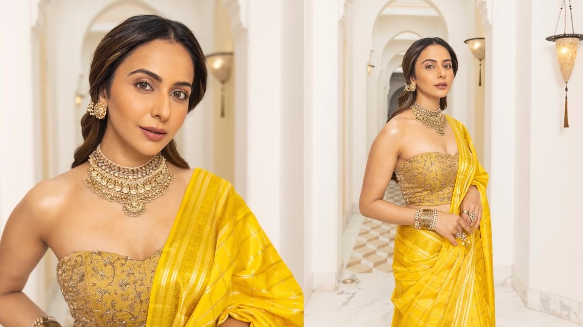 'ರಾಮಾಯಣ' ಪ್ರಚಾರದಲ್ಲಿ ಕಂಗೊಳಿಸಿದ ರಕುಲ್ ಪ್ರೀತ್ ಸಿಂಗ್ - ಆಕರ್ಷಕ ಹಳದಿ ಉಡುಪಿನಲ್ಲಿ ವೈರಲ್ ಆಯ್ತು ಹೊಸ ಲುಕ್!!